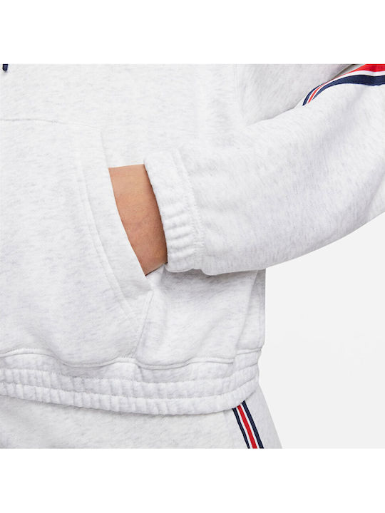Paris Saint Germain Women's Sweatshirt Hooded White