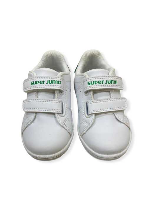 Superjump Kids Sneakers with Scratch White