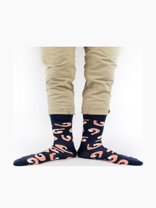 Crazy Socks Bărbați Șosete Dark Blue 1Pachet Crazy Socks Bărbați Șosete Dark Blue 1Pachet
