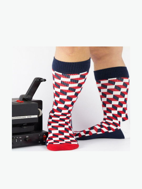 Crazy Socks Șosete cu Model Dark Blue 1Pachet Crazy Socks Șosete cu Model Dark Blue 1Pachet