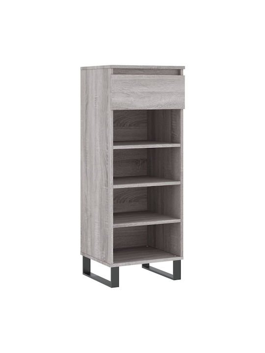 Holz Schuhschrank Grey Sonoma 40x36x105cm