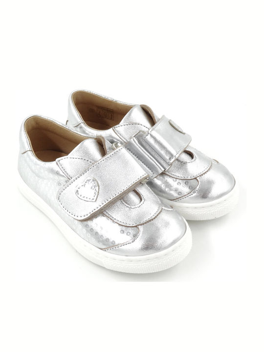 Platis Kids Sneakers with Scratch Silver