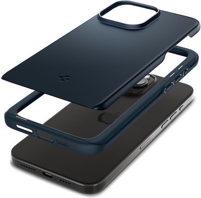 Spigen Thin Fit Umschlag Rückseite Kunststoff Metal Slate (iPhone 15 Pro) ACS06688