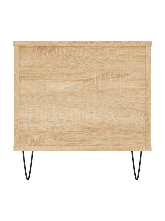 Rectangular Central Wooden Coffee Table with Lifting Mechanism Sonoma Oak W90xL44.5xH45cm