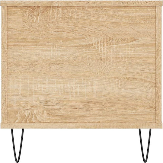 Sonoma Eiche Rechteckiges Zentral Kaffeetisch mit Hebemechanismus M90xL44.5xH45cm