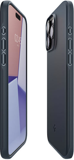 Spigen Thin Fit Back Cover Plastic 1.55mm ardezie metalică (iPhone 15 Pro)
