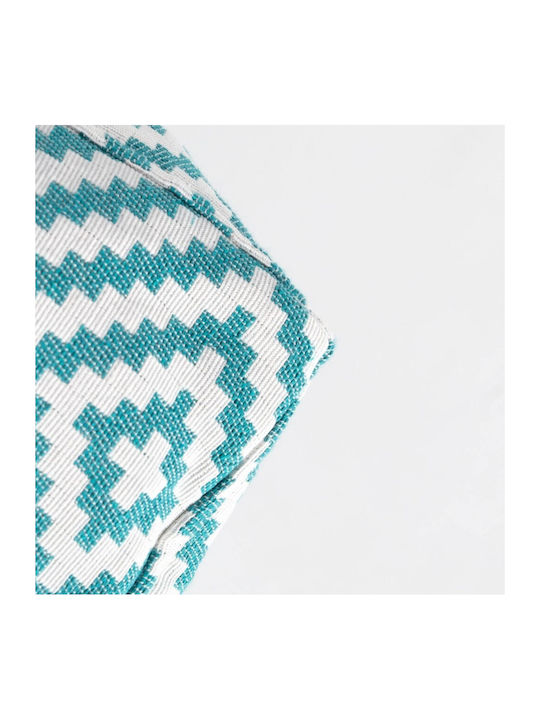 Bean Bag Stool Poof Zik Light Blue 45x45x45cm