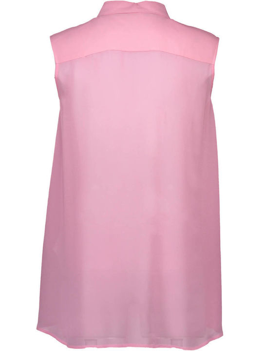 Moschino Ärmellos Damen Hemd Pink