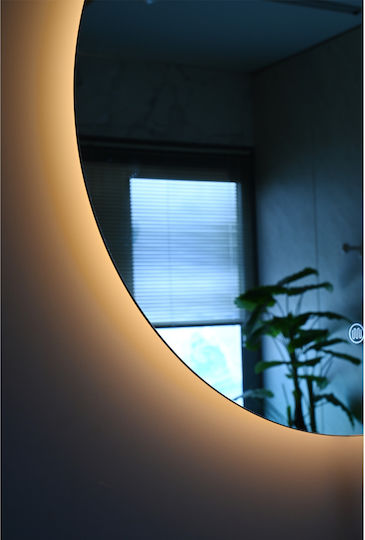 Vinci Στρογγυλός Καθρέπτης Μπάνιου Led 60x60cm