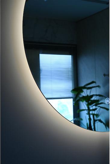 Vinci Στρογγυλός Καθρέπτης Μπάνιου Led 60x60cm