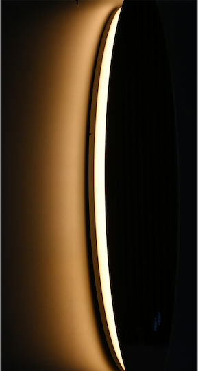 Vinci Στρογγυλός Καθρέπτης Μπάνιου Led 60x60cm