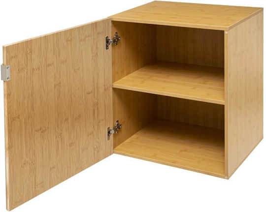 5Five 174652 Ορθογώνιος Αφής από MDF με Ράφι & Ντουλάπι 45x38cm Καφέ 5Five 174652 Ορθογώνιος Αφής από MDF με Ράφι & Ντουλάπι 45x38cm Καφέ