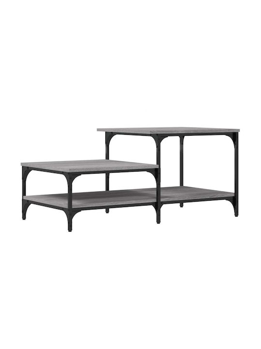 Rectangular Coffee Table Wooden Grey L100xW50.5xH45cm.