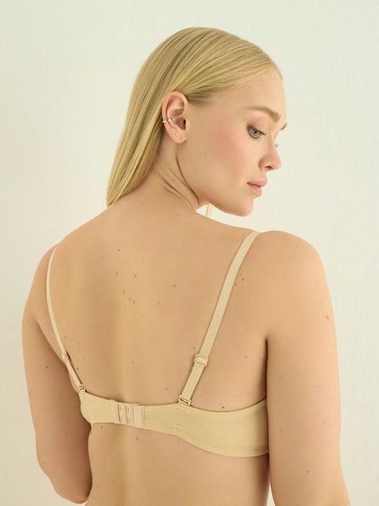 Beige Fără bretele Sutien