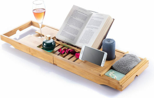 InnovaGoods Trayth Rafturi de baie Raft Baie Bambus 104x22x4cm Gri