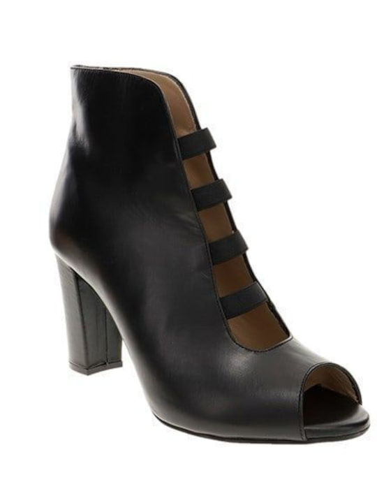 Leather Women's Ankle Boots Black