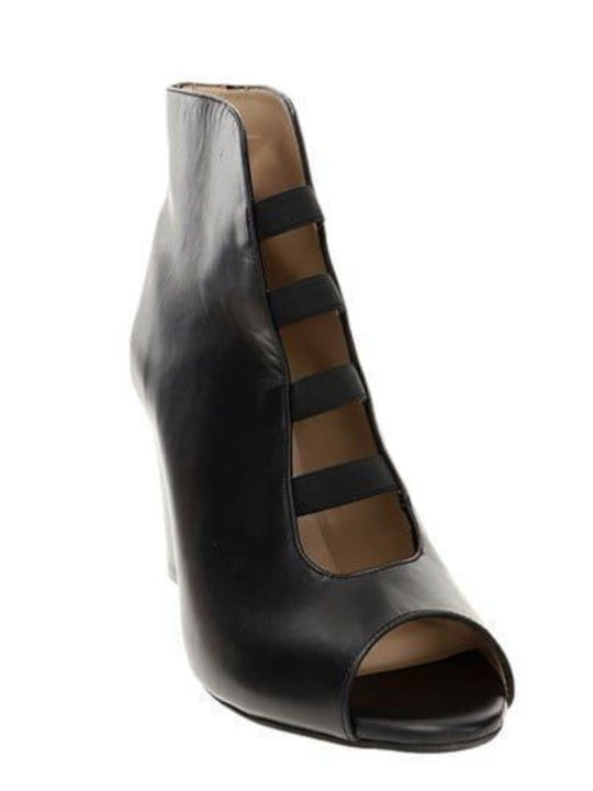 Leather Women's Ankle Boots Black