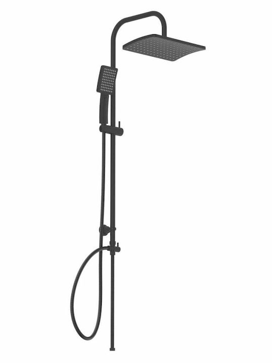 Schütte Shower Column with Mixer Black