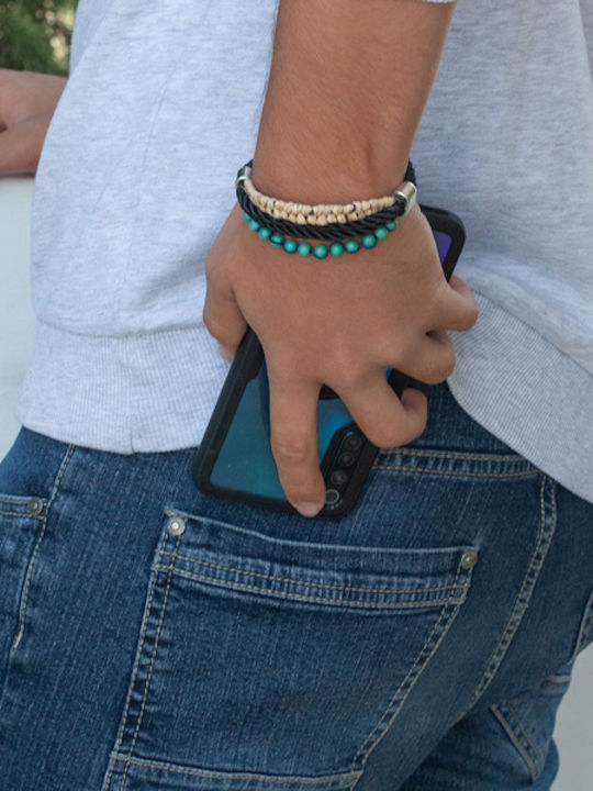 Studio Boneli Boho Herren Armband mit Kabel