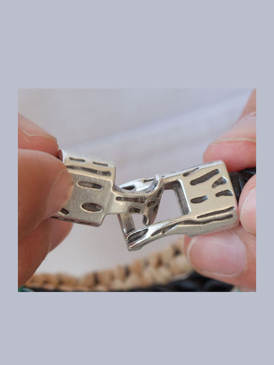 Studio Boneli Boho Men's Macrame Cord Bracelet 19cm