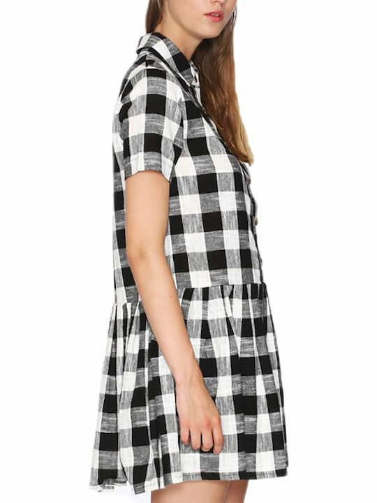 Pepaloves Mini Shirt Dress Dress Black