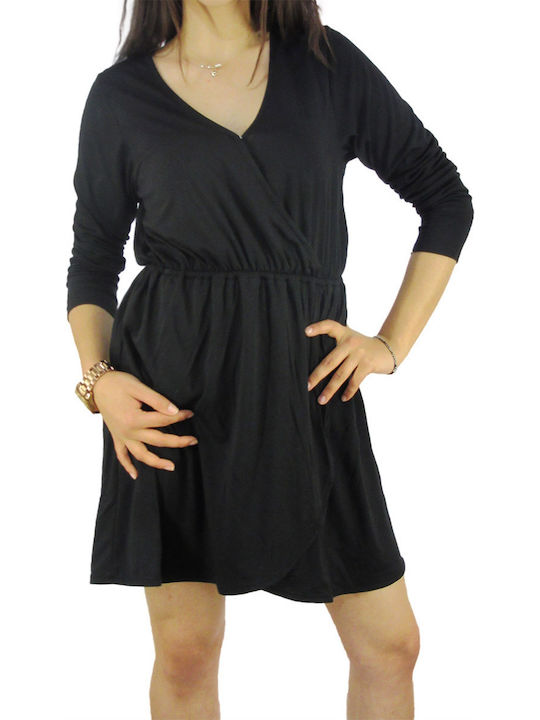 Rhythm Mini Kleid Wickel Schwarz