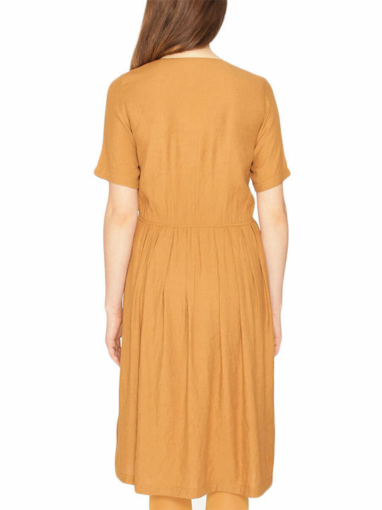 Summer Midi Dress Brown