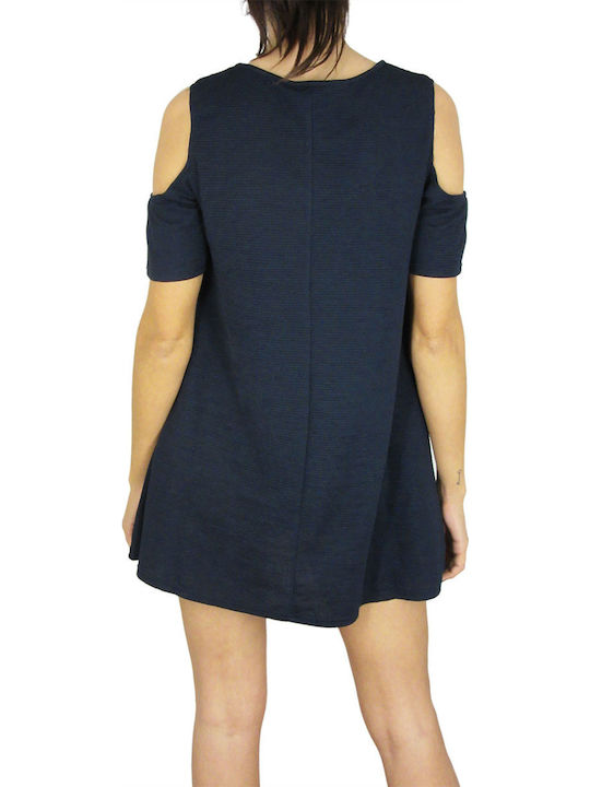 Sommer Mini Abendkleid Blau