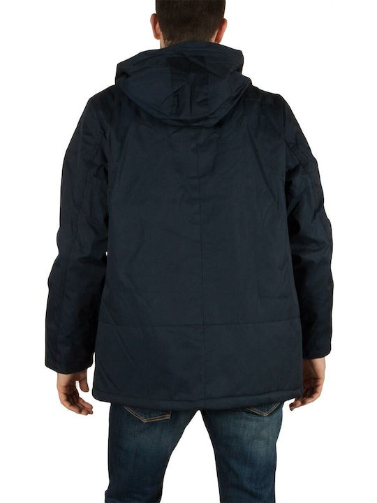 Tokyo Laundry Men's Winter Parka Jacket Navy Blue