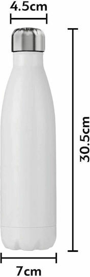 Koupakoupa Bts Hearts Metal Bottle Thermos Stainless Steel 750ml White