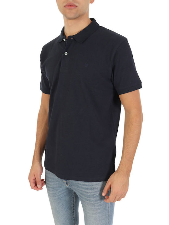 The Bostonians Men's Short Sleeve Blouse Polo BLUE