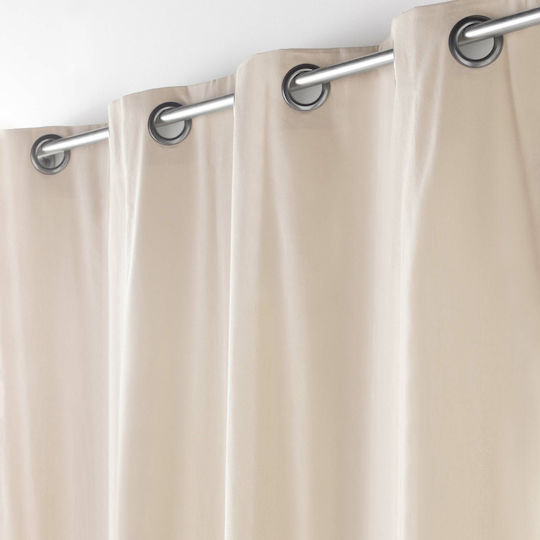 Perdea Cu Capse L-c Twily Bej 135x260cm