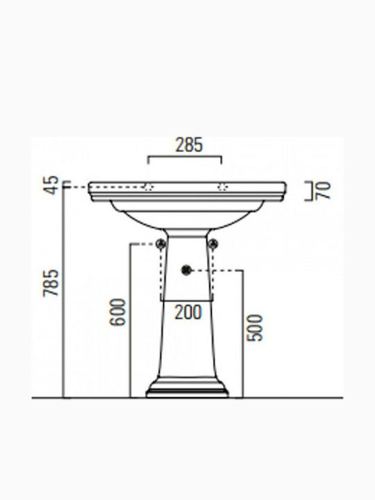 GSI Mixing Sink Faucet White