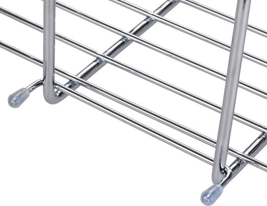 Wenko Montat pe perete Raft Baie Inox 25x36x14cm Albastră