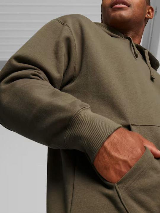 Better Classics Φούτερ με Κουκούλα Χακί