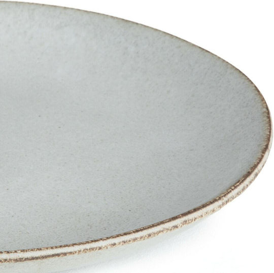 Am.Pm Πιάτο Ρηχό Κεραμικό Γκρι με Διάμετρο 38.5cm 4τμχ