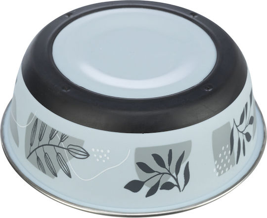 Trixie Edelstahl Schalen Futter für Hund & Katze auf Basis von 2x 1.6lt 21cm in Blau Farbe