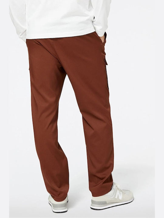 New Balance Pantaloni de trening BROWN UTILITY