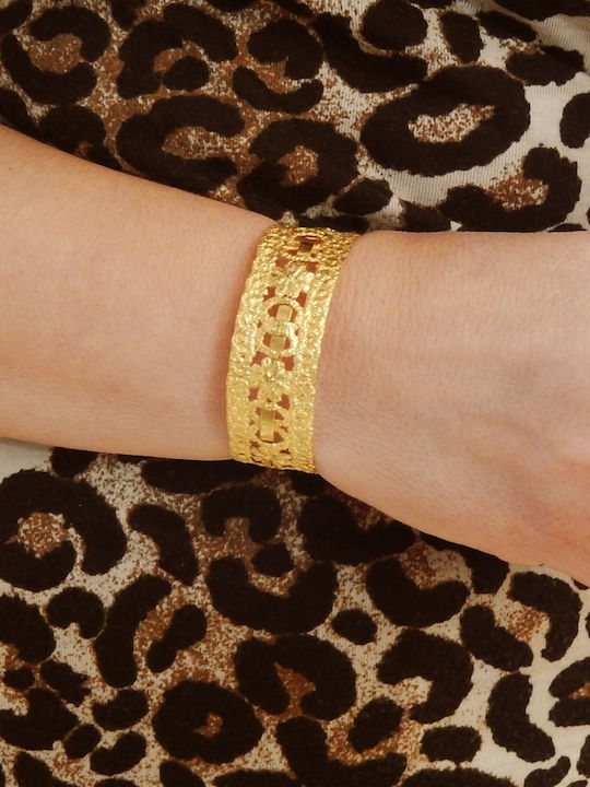 Polytimo Damen Armband aus Messing Vergoldet