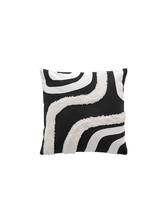 Decorative Pillow Case L-c Mirade 100% Cotton Black 40x40cm