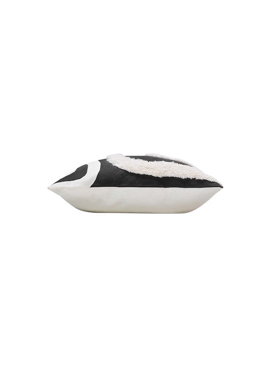Decorative Pillow Case L-c Mirade 100% Cotton Black 40x40cm