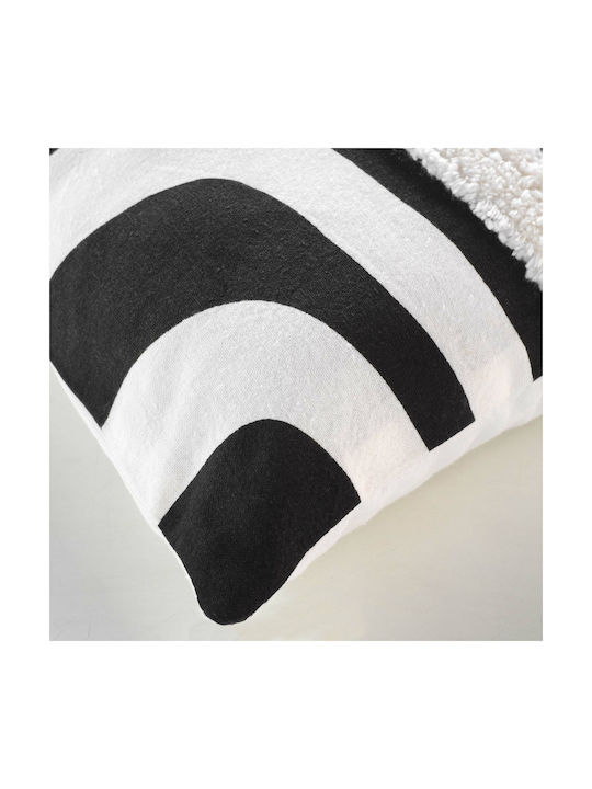 Decorative Pillow Case L-c Mirade 100% Cotton Black 40x40cm