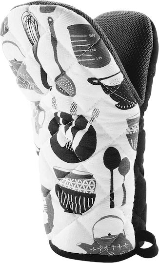 Neoprene Γάντι Κουζίνας Υφασμάτινο σε Μαύρο Χρώμα Neoprene Γάντι Κουζίνας Υφασμάτινο σε Μαύρο Χρώμα