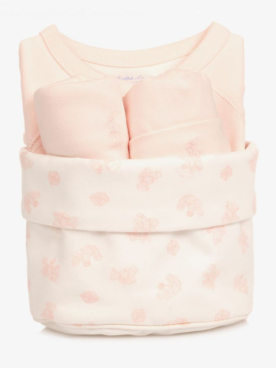 Ralph Lauren Babystrampler Langärmliges mit Zubehör Pink