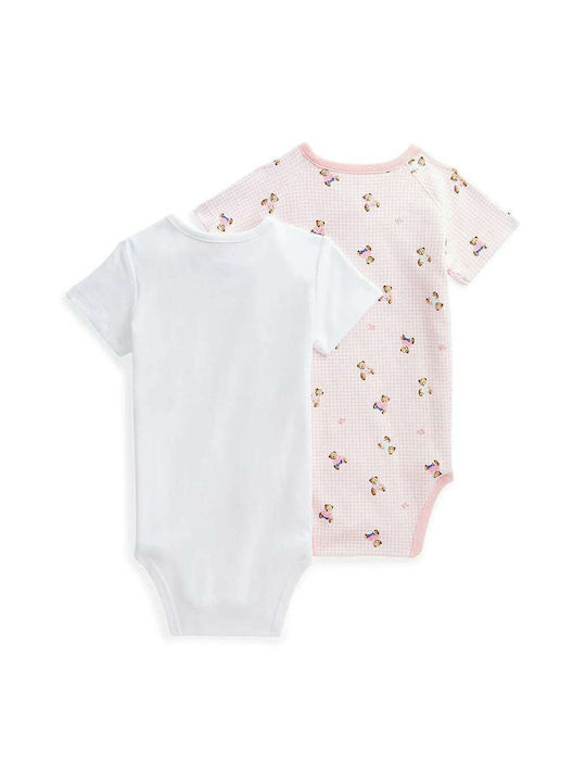 Ralph Lauren Set Baby Unterwäsche Strampler Pink