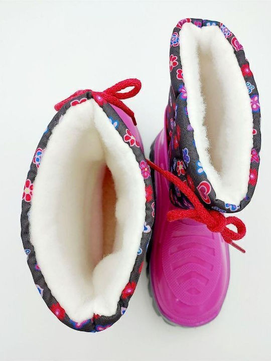 Kids Wellies Fuchsia