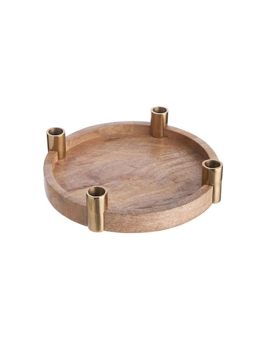 Butlers Acacia Suport pentru lumânare Lemn în culoarea Maro 26x26buc 1buc