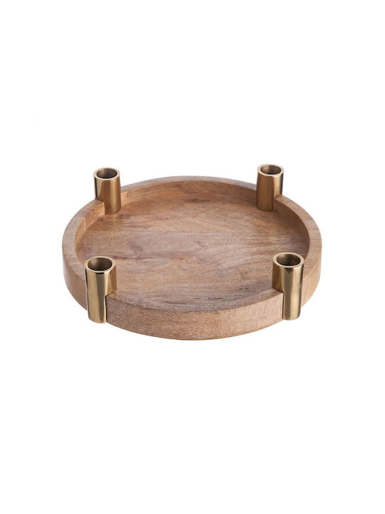 Butlers Acacia Suport pentru lumânare Lemn în culoarea Maro 26x26buc 1buc