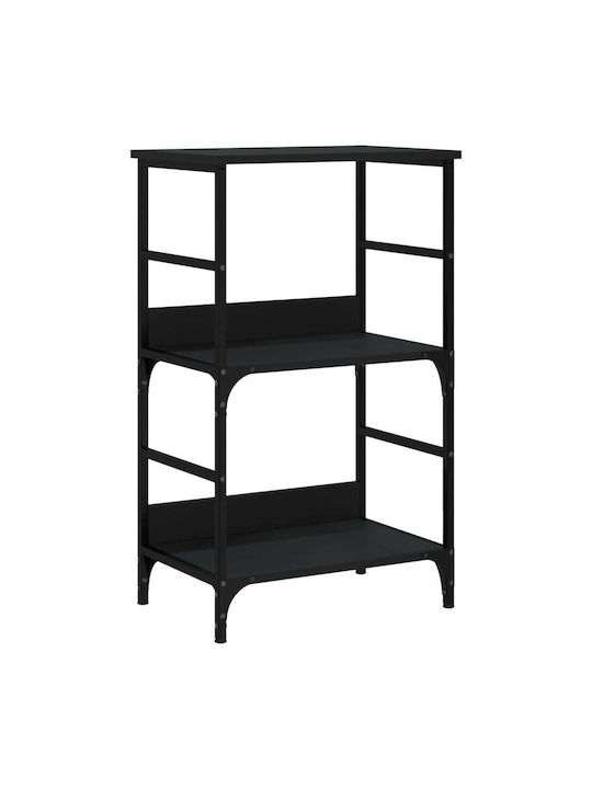 Shelving Unit Floor Black 50x33x82cm