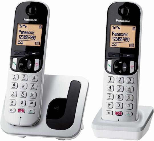 Panasonic KX-TGC252 Cordless Phone Duo Silver